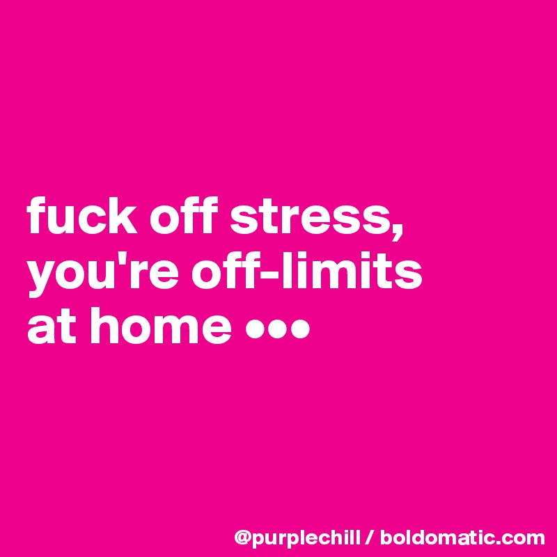 Stress free fuck at home